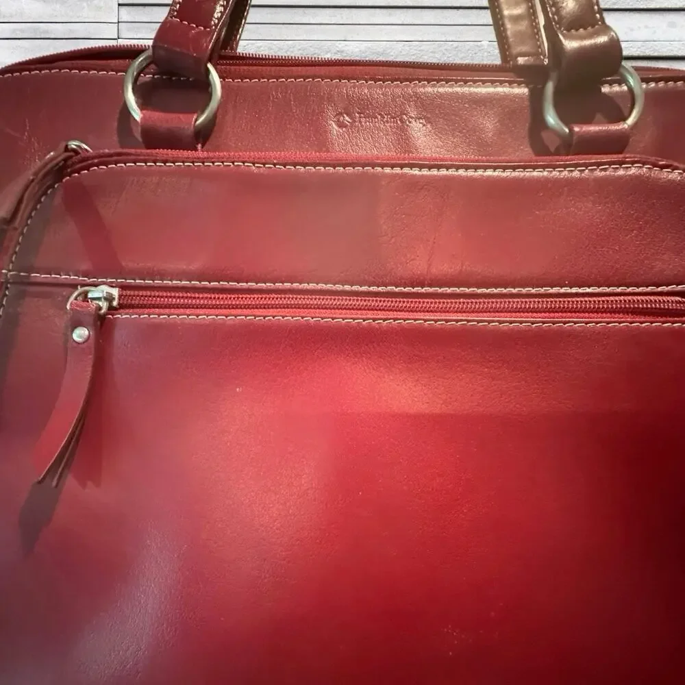 Franklin Covey Red Computer Bag / Briefcase